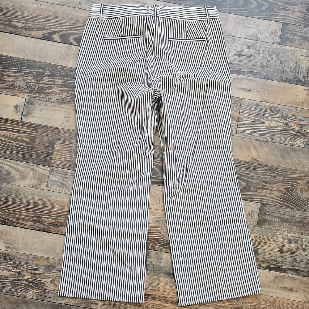 J. Crew Navy and White Striped Teddie Ankle Pants - Picture 8 of 10